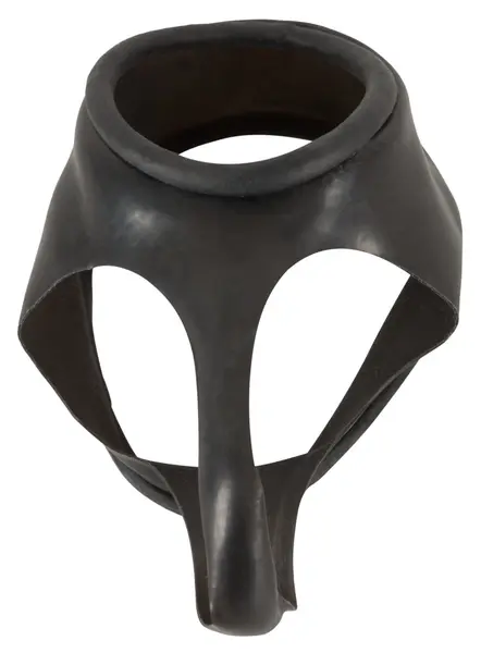 You2Toys Latex Support Ring Black with Adjustable Divider O Stretchable