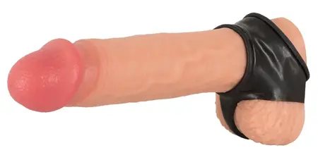 You2Toys Latex Support Ring Black with Adjustable Divider O Stretchable