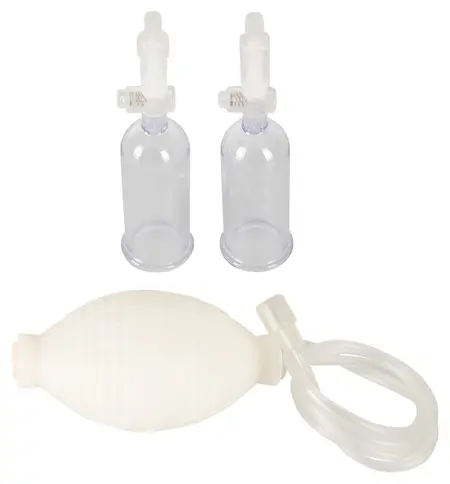 Crystal Clear Multisucker Intimate Vacuum System Twin Cups 6 cm Transparent