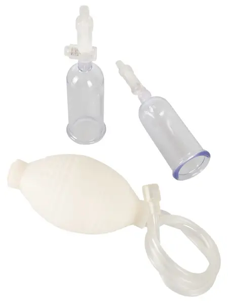 Crystal Clear Multisucker Intimate Vacuum System Twin Cups 6 cm Transparent