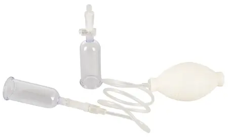 Crystal Clear Multisucker Intimate Vacuum System Twin Cups 6 cm Transparent