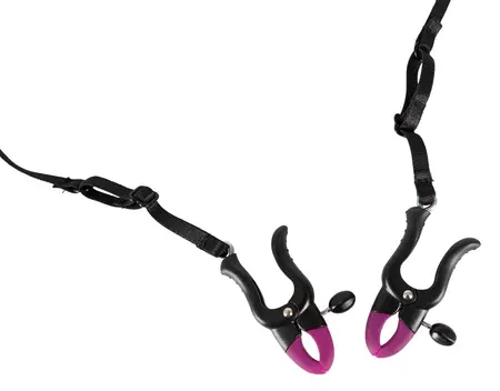 Bad Kitty Adjustable Silicone Clamp with Black Bead String 68cm