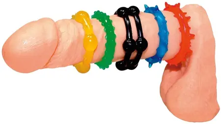 You2Toys Ring Set Marathon - 5 Stretchable TPE Rings, Multicolor