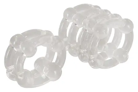 You2Toys Looping Silicone Ring Set 2pcs Flexible Transparent TPE 2.5cm