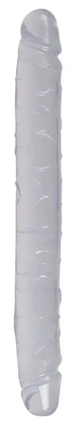 Crystal Clear Duo Double-Ended Intimate Model 34cm Transparent PVC