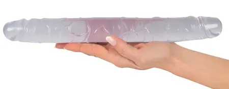 Crystal Clear Duo Double-Ended Intimate Model 34cm Transparent PVC