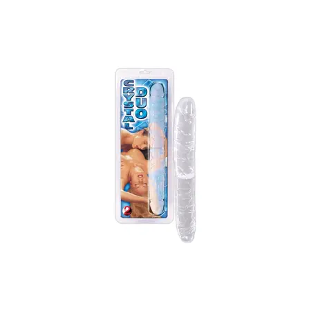 Crystal Clear Duo Double-Ended Intimate Model 34cm Transparent PVC