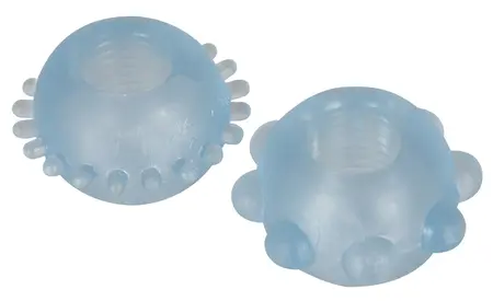 You2Toys Blue Ring Set 2 pcs - Flexible TPE with Textured Surface