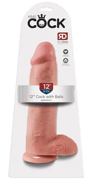 Pipedream King Cock 12 Inch Model with Suction Cup and Harness Option