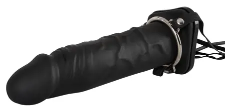 You2Toys Inflatable Hollow Strap-On System Black 18.5cm Adjustable Fit