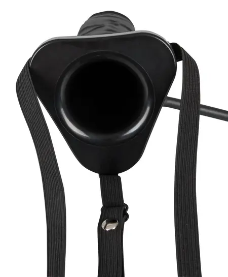 You2Toys Inflatable Hollow Strap-On System Black 18.5cm Adjustable Fit