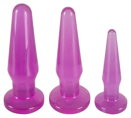 You2Toys Anal Training Set Flexible TPE Plugs Purple 3 Sizes