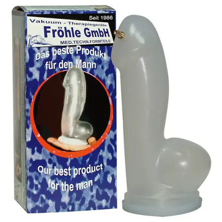 Frohle SP010 XL Anatomical Cylinder for Vacuum Therapy, 25cm, Transparent