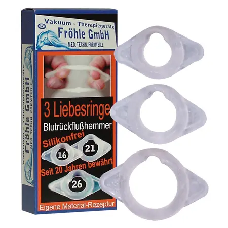You2Toys LR004 Set of 3 Flexible Transparent Comfort Rings TPE