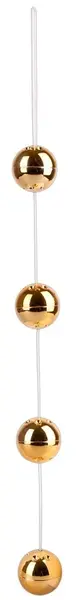 You2Toys Gold-Coated 4-Piece Intimate Ball Set 40cm 3cm O ABS 116g