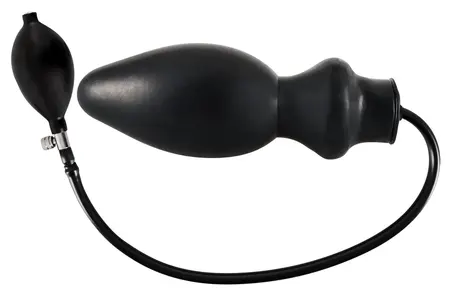 You2Toys Latex Inflatable Plug Black 20cm Adjustable Size System