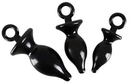 You2Toys Anal Trainer Set 3-Piece - Graduated Silicone Cones, Black