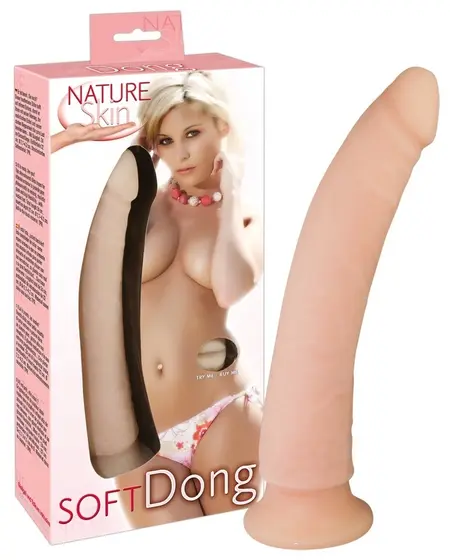 Nature Skin Soft Intimate Machine 24 cm with Suction Base, Beige