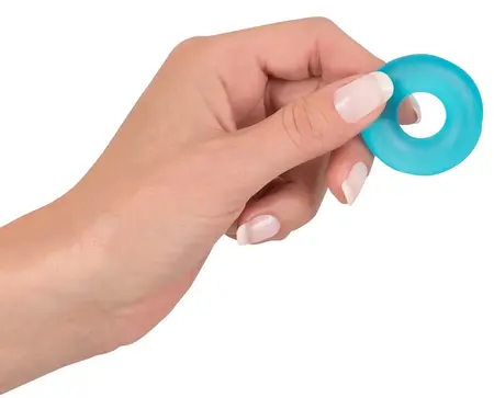 You2Toys Stretchy Support Ring Blue Flexible TPE O4cm