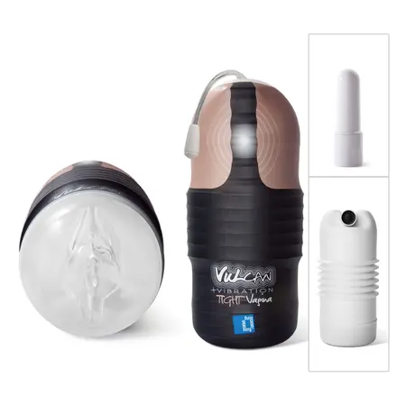 Vulcan Intimate Machine Vibrating Tight Model 15cm Black/Beige