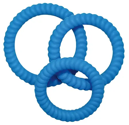 Lust 3 Silicone Intimate Rings Blue Set - 3 Sizes