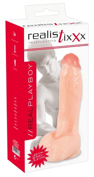 Realistixxx Real Playboy Anatomical PVC Model with Suction Base 22cm