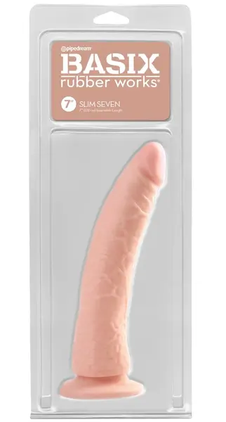 Pipedream Basix Slim 7 Intimate Silicone Model with Suction Base 20.5cm