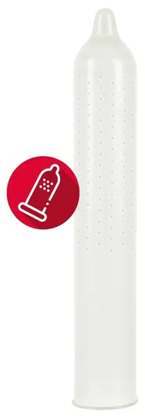 Secura Extra Fun 100pcs - Textured Vegan Condoms, Ribbed Surface, 52mm