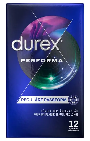 Durex Performa Extended Duration Latex Condoms 12 pcs 56 mm