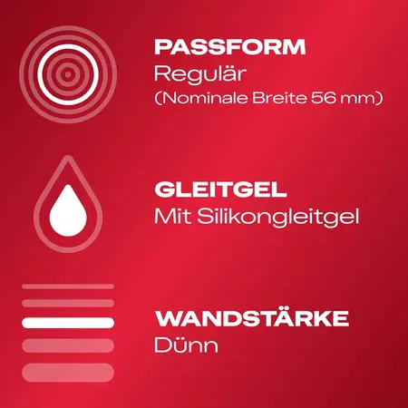 Durex Gefuhlsecht Classic 8pcs Ultra-Thin Anatomical Condoms