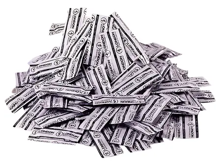London Moist Transparent 1000-Pack Silky Lubricated, 52mm, Bulk Bag