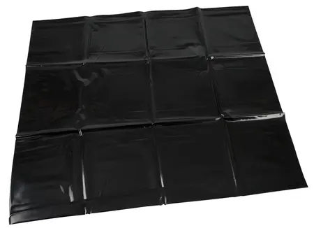 ZADO Black Vinyl Pillowcase 72x77.5 cm - Washable Shiny Cover