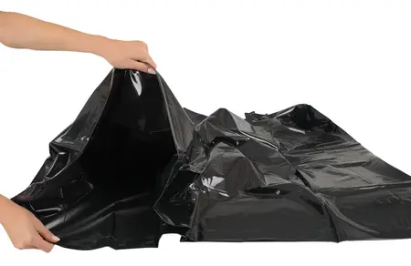 You2Toys Premium Vinyl Duvet Cover Black 135x200cm Wipeable Finish