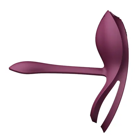 ZALO Bayek Velvet Purple Wearable Intimate Device - Remote Control, Dual Rings