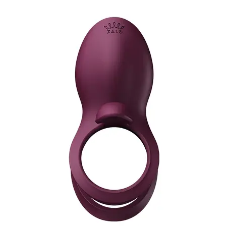 ZALO Bayek Velvet Purple Wearable Intimate Device - Remote Control, Dual Rings