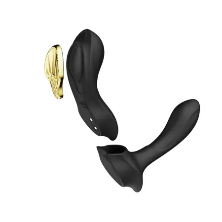 ZALO Aya Wearable Massager Obsidian Black - App Controlled, Ergonomic Design
