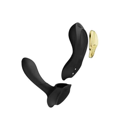 ZALO Aya Wearable Massager Obsidian Black - App Controlled, Ergonomic Design