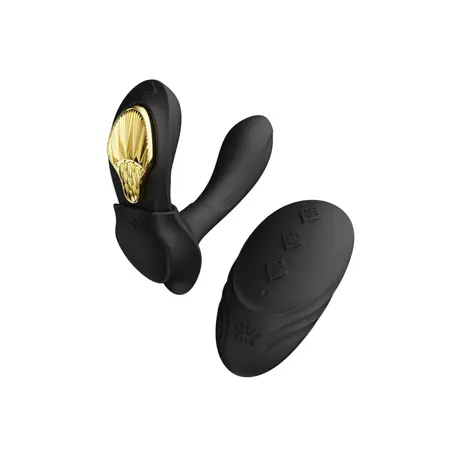 ZALO Aya Wearable Massager Obsidian Black - App Controlled, Ergonomic Design