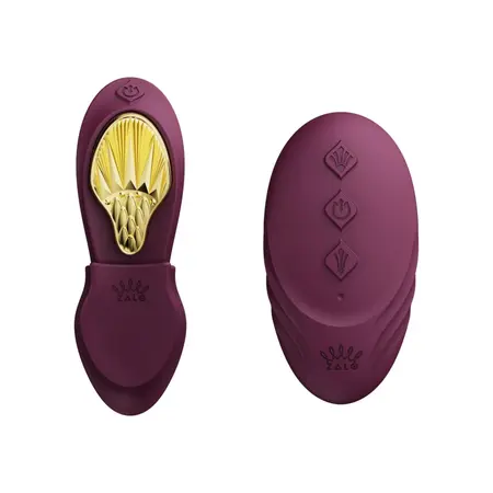 ZALO Aya Wearable Massager Velvet Purple - Ergonomic Remote System