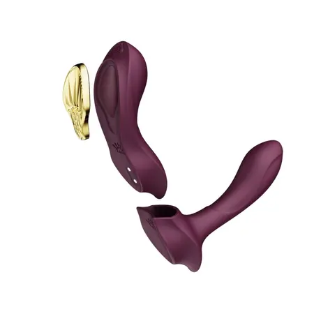 ZALO Aya Wearable Massager Velvet Purple - Ergonomic Remote System
