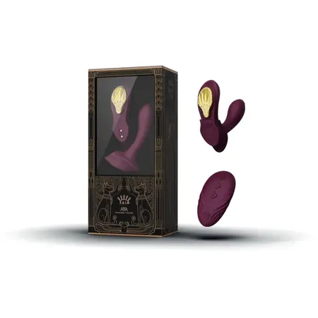 ZALO Aya Wearable Massager Velvet Purple - Ergonomic Remote System