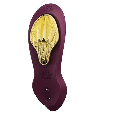 ZALO Aya Wearable Massager Velvet Purple - Ergonomic Remote System