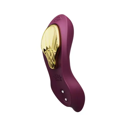 ZALO Aya Wearable Massager Velvet Purple - Ergonomic Remote System