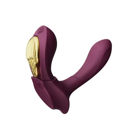 ZALO Aya Wearable Massager Velvet Purple - Ergonomic Remote System
