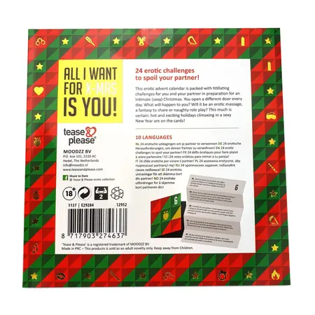Shots Advent Calendar Multilingual 24 Days Intimate Gift Set