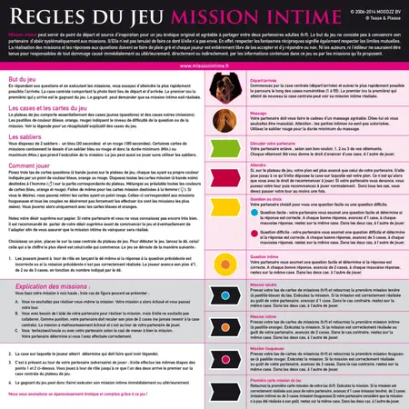 Mission Intime Classic FR - Couples Discovery Board Game Edition