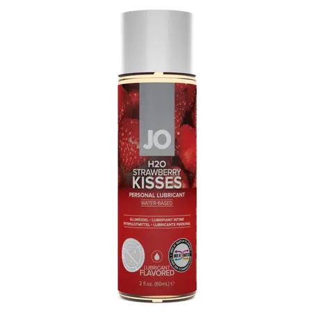 System JO H2O Strawberry Water-Based Lubricant 60ml - Vegan, Toy Safe