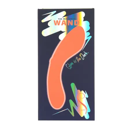 Swan Mini Swan Wand Orange - Compact Glow-in-the-Dark Massager