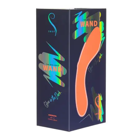 Swan Mini Swan Wand Orange - Compact Glow-in-the-Dark Massager