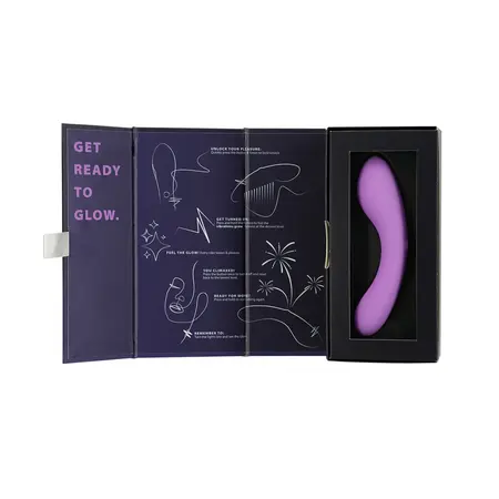 Swan Mini Swan Wand Glow Edition Purple, Compact Waterproof Silicone